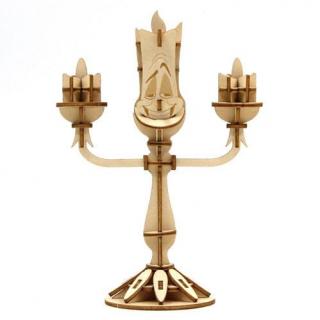 Model - Beauty and the Beast IncrediBuilds 3D Wood Model Kit Lumière