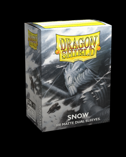 Obal Dragon Shield 100ks DUAL MATTE - Snow