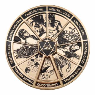 Odznak Dungeons &amp; Dragons Pin Badge Alignment Spinner Coloured Limited Edition