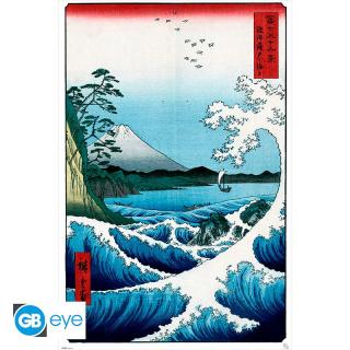 Plagát Hiroshige - The Sea At Satta 61 x 91 cm