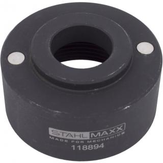 Adaptér na držanie tlačných puzdier, pre hydraulický valec STAHLMAXX 102754, M42 x 2, STAHLMAXX 118894 (Adapter Plate for Hydraulic Cylinder STAHLMAXX 102754, for Holding Pressure Sleeves, M42 x 2 (STAHLMAXX 118894))