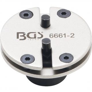 Adaptér pre stláčanie brzdových piestov, univerzálny, s 2 kolíkmi, BGS 6661-2 (Brake Piston Reset Adaptor Set | universal | with 2 &amp; 3 Pins | 2 pcs. (BGS 6661-2))