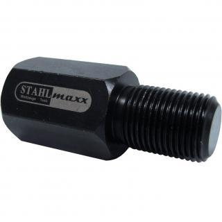 Adaptér závitový, vnút. 5/8  x 18 UNF na von. M18 x 1.5, pre kĺzne kladivo, STAHLMAXX 102669 (Thread Adapter, IT 5/8  x 18 UNF to OT M18 x 1.5, for Sliding Hammer (STAHLMAXX 102669))