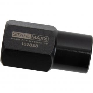 Adaptér závitový, vnut. M18 x 1,5 na vnut. M14 x 1,5, pre vstrekovače, pre kĺzne (Thread Adapter, IT M18 x 1.5 to IT M14 x 1.5, for Injectors, for Sliding Hammer (STAHLMAXX 102858))