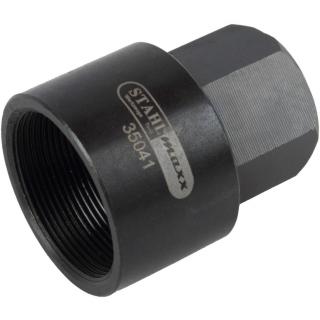 Adaptér závitový, vnut. M18 x 1,5 na vnut. M27 x 1,0, pre vstrekovače, pre kĺzne kladivo, STAHLMAXX 35041 (Thread Adapter, IT M18 x 1.5 to IT M27 x 1.0, for Injectors, for Sliding Hammer (STAHLMAXX 35041))