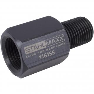 Adaptér závitový, vnút. M18 x 1,5 na von. M16 x 1,5, pre kĺzne kladivo, 116155 (Thread adapter, IT M18 x 1.5 to OT M16 x 1.5, for Sliding Hammer (STAHLMAXX 116155))