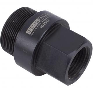 Adaptér závitový, vnút. M18 x 1,5 na von. M27 x 1,0, pre Siemens, pre kĺzne kladivo, STAHLMAXX 102917 (Thread Adapter, IT M18 x 1.5 to OT  M27 x 1.0, for Siemens Injectors, for Sliding Hammer (STAHLMAXX 102917))