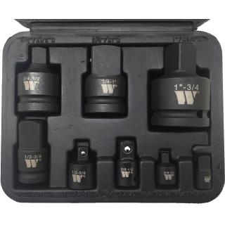 Adaptéry pre hlavice, tvrdené, 1/4  - 1 , 8 dielov, Welzh 4116-1-WW (Adapter Set; 8-Piece Set Impact, 1/4''dr-1''dr (Welzh 4116-1-WW))