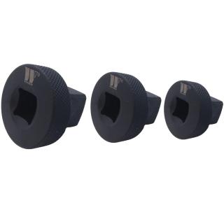 Adaptéry pre hlavice, tvrdené, mini, 1/4  - 3/4 , 3 diely, Welzh 4043-WW (3-Piece Mini Impact Adaptor Set; 1/4X38, 3/8X1/2 &amp; 1/2X3/4''dr (Welzh 4043-WW))