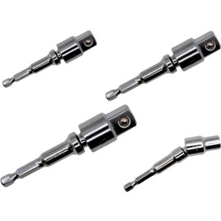 Adaptéry pre vŕtačku na hlavice a bity, kĺbové, 4 diely, Welzh 5420-WW (4-Piece Power Driver UJ Adapter Set (Welzh 5420-WW))