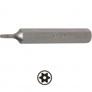 Bit 3/8 , dĺžka 75 mm, T-profil s vŕtaním T10, BGS 4710 (Bit | length 75 mm | 10 mm (3/8 ) Drive | T-Star tamperproof (for Torx) T10 (BGS 4710))