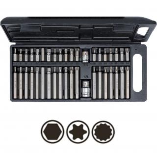 Bity imbus, T-profil, XZN-profil, 40 dielov, BGS 7073 (Combined Bit Set | 40 pcs. (BGS 7073))