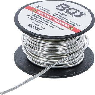 Cín na spájkovanie, cievka, bez olova, Ø 1 mm, 10 g, BGS 74507 (Tin-Solder | Wire Coil | lead free | Ø 1 mm | 10 g (BGS 74507))