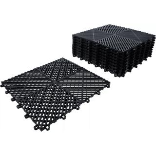 Dlaždice plastové, klik-systém, 400 x 400 x 18 mm, 10 dielov, BGS 74546 (Plastic Tiles-Set | Click-System | 400 x 400 x 18 mm | 10-pcs. (BGS 74546))