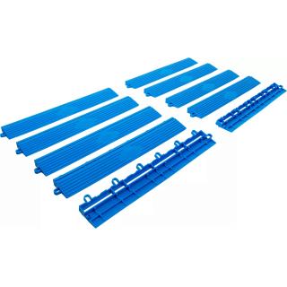 Dlaždice rámové plastové, klik-systém, 400 x 55 x 15 mm, 10 dielov, BGS 74547 (Plastic Tiles Side Frame Set | Click-System | 400 x 55 x 15 mm | 10-pcs. (BGS 74547))