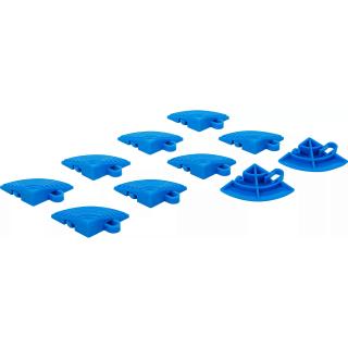 Dlaždice rohové plastové, klik-systém, 57 x 57 x 18 mm, dielov, BGS 74548 (Plastic Tiles-Corner Element-Set | Click-System | 57 x 57 x 18 mm | 10-pcs. (BGS 74548))