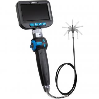 Endoskop / farebná kamera, 4 mm hlava kamery, kábel 1 m, otočný o 180°, so 6x LED a Full HD displejom, STAHLMAXX 122183 (Endoscope / Color Camera, 4 mm Camera Head, Cabel 1 m, 180° Swivel, with 6x LED and full HD Display (STAHLMAXX 122183))