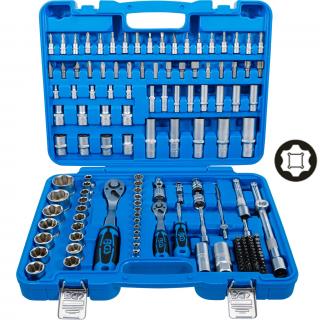 Gola sada 1/4 , 1/2 , Super Lock, 4 - 32 mm, 150 dielov, BGS 74518 (Socket Set | 6.3 mm (1/4 ) / 12.5 mm (1/2 ) Drive | 150 pcs. (BGS 74518))