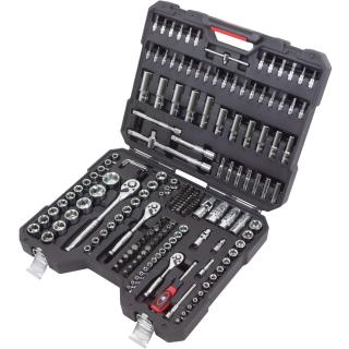 Gola sada 1/4 , 3/8 , 1/2 , 6-hran, chrómová, 191 dielov, Welzh 4188-WW (Socket Tool Set; Chrome, 1/4'', 3/8'', 1/2'' (191 pcs) (Welzh 4188-WW))