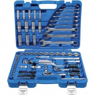 Gola sada 1/4 , 3/8 , 6-hran, palcová, 92 dielov, BGS 2299 (Socket Set Hexagon | 6.3 mm (1/4 ) / 10 mm (3/8 ) | Inch Sizes | 92 pcs. (BGS 2299))