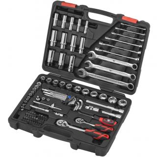 Gola sada 1/4 , 3/8 , 6-hran, palcová, 92 dielov, Welzh 7061-WW (Socket Tool Set; 92-Piece Set 1/2'' &amp; 1/4'' (Imperial Sizes) (Welzh 7061-WW))