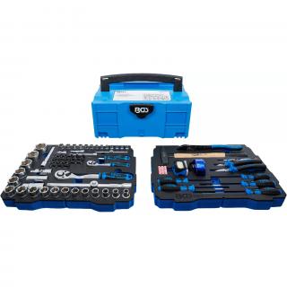 Gola sada, kladivo, kliešte, skrutkovače, 1/4 , 1/2 , BGS systainer®, 77 dielov, BGS 3357 (Socket, Hammer, Pliers, Screwdriver Set | 6.3 mm (1/4 ) / 12.5 mm (1/2 ) | BGS systainer® | 77 pcs. (BGS 3357))