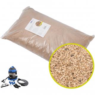 Granulát z orechových škrupín / mäkké činidlo B (450-800 μ), 25 kg pre zariadenie STAHLMAXX 120470, STAHLMAXX 121152 (Walnut Shell Granules / Soft Blasting Agent B (450-800 μ), 25 kg for Device STAHLMAXX 120470 (STAHLMAXX 121152))