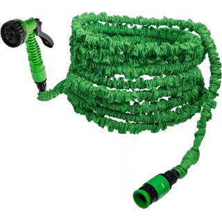 Hadica na polievanie, textilná, flexibilná, s ružicou so 7 funkciami, 7,5 - 22 m, BGS 70904 (Water Hose | Textile | flexible | with Garden Hand Shower with 7 Functions | 7,5 - 22 m (BGS 70904))