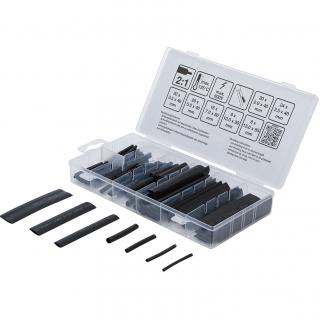 Hadičky zmršťovacie, Ø 2 - 13 mm, čierne, 126 dielov (Shrink Tube Assortment | Ø 2 - 13 mm | black | 126 pcs.)