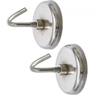 Háky s magnetmi, kruhové, Ø 35 mm, 3,5 kg, 2 diely, BGS 79913 (Magnetic Hook Set | round | Ø 35 mm | 2 pcs. | 3,5 kg (BGS 79913))