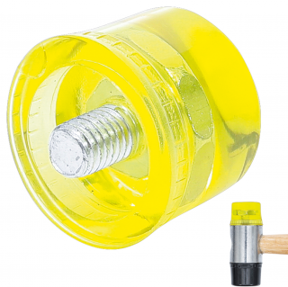 Hlava plastová, žltá, Ø 30 mm, pre paličku vyklepávaciu BGS 101864, BGS 1869 (Plastic Replacement Head | yellow | Ø 30 mm | for BGS 1864 (BGS 1869))