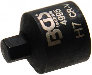 Hlavica na brzdové strmene kotúčových bŕzd, imbus, extra krátka, 7 mm, BGS 4995 (Brake Calliper Socket | internal Hexagon | extra short | 7 mm (BGS 4995))