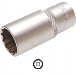 Hlavica na naftové vstrekovače, 1/2 , 27 mm, BGS 2539 (Socket for Diesel Injectors | 12.5 mm (1/2 ) Drive | 27 mm (BGS 2539))