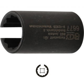 Hlavica na snímač teploty hlavy valca, 15 mm, pre Ford 1.8 - 3.2 Diesel, BGS 6677 (Cylinder Head Temperature Sensor Socket | 15 mm | for Ford 1.8 / 2.0 / 2.3 / 2.4 / 3.2 Diesel (BGS 6677))