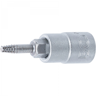 Hlavica na vyťahovanie skrutiek, 1/4 , pre poškodený T-profil T10, BGS 7098-T10 (Screw Extractor Bit Socket | 6.3 mm (1/4 ) Drive | for damaged T-Star (for Torx) T10 (BGS 7098-T10))