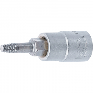 Hlavica na vyťahovanie skrutiek, 1/4 , pre poškodený T-profil T15, BGS 7098-T15 (Screw Extractor Bit Socket | 6.3 mm (1/4 ) Drive | for damaged T-Star (for Torx) T15 (BGS 7098-T15))