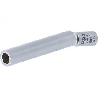 Hlavica na zapaľovacie a žeraviace sviečky, 1/4 , 6-hran, 8 mm, BGS 80000-8 (Swivel Glow &amp; Spark Plug Socket | 6.3 mm (1/4 ) | 8 mm (BGS 80000-8))