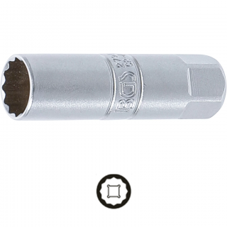 Hlavica na zapaľovacie sviečky, 12-hran, 3/8 , 14 mm, BGS 2791 (Spark Plug Socket, 12-point | 10 mm (3/8 ) Drive | 14 mm (BGS 2791))