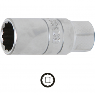 Hlavica na zapaľovacie sviečky, 12-hran, s vnútor. gumou, 3/8 , 18 mm, BGS 2387 (Spark Plug Socket with Rubber mount, 12-point | 10 mm (3/8 ) Drive | 18 mm (BGS 2387))