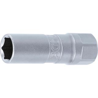 Hlavica na zapaľovacie sviečky, 6-hran, 1/2 , 14 mm, s gumovou vložkou, BGS 2407 (Spark Plug Socket, Hexagon | 12.5 mm (1/2 ) Drive | 14 mm (BGS 2407))