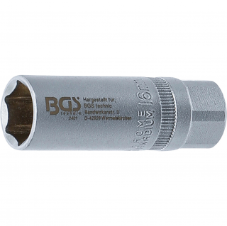 Hlavica na zapaľovacie sviečky, 6-hran, 1/2 , 16 mm, BGS 2401 (Spark Plug Socket, Hexagon | 12.5 mm (1/2 ) Drive | 16 mm (BGS 2401))