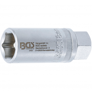 Hlavica na zapaľovacie sviečky, 6-hran, 1/2 , 18 mm, BGS 2402 (Spark Plug Socket, Hexagon | 12.5 mm (1/2 ) Drive | 18 mm (BGS 2402))