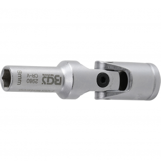 Hlavica na žeraviace sviečky kĺbová, 6-hran, 3/8 , 8 mm BGS 2980 (Glow Plug Joint Socket, Hexagon | 10 mm (3/8 ) Drive | 8 mm (BGS 2980))