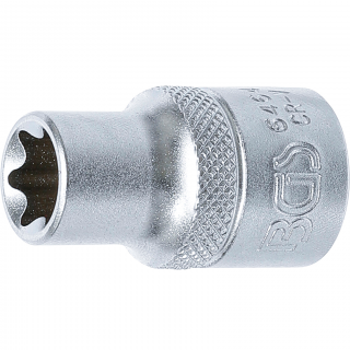 Hlavica nástrčná 1/2 , E-profil E14, BGS 6464 (Socket, E-Type | 12.5 mm (1/2 ) Drive | E14 (BGS 6464))