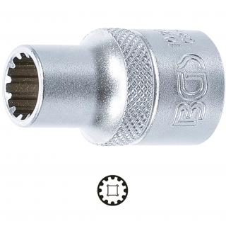 Hlavica nástrčná 1/2 , Gear Lock, 10 mm, BGS 10210 (Socket, Gear Lock | 12.5 mm (1/2 ) Drive | 10 mm (BGS 10210))