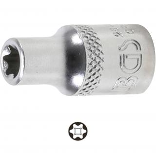 Hlavica nástrčná 1/4 , E-profil E6, leštená, BGS 26406 (Socket, Hexagon | E-Type | 6.3 mm (1/4 ) Drive | E6 (BGS 26406))