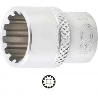 Hlavica nástrčná 1/4 , Gear Lock, 13 mm, BGS 10113 (Socket, Gear Lock | 6,3 mm (1/4 ) Drive | 13 mm (BGS 10113))