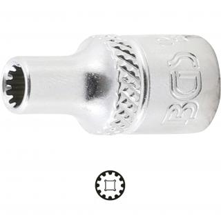Hlavica nástrčná 1/4 , Gear Lock, 4 mm, BGS 10104 (Socket, Gear Lock | 6,3 mm (1/4 ) Drive | 4 mm (BGS 10104))