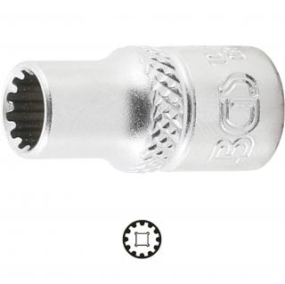 Hlavica nástrčná 1/4 , Gear Lock, 6 mm, BGS 10106 (Socket, Gear Lock | 6,3 mm (1/4 ) Drive | 6 mm (BGS 10106))