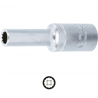 Hlavica nástrčná, 12-hran, predĺžená, 1/2 , 8 mm, BGS 9356 (Socket, 12-point, deep | 12.5 mm (1/2 ) Drive | 8 mm (BGS 9356))